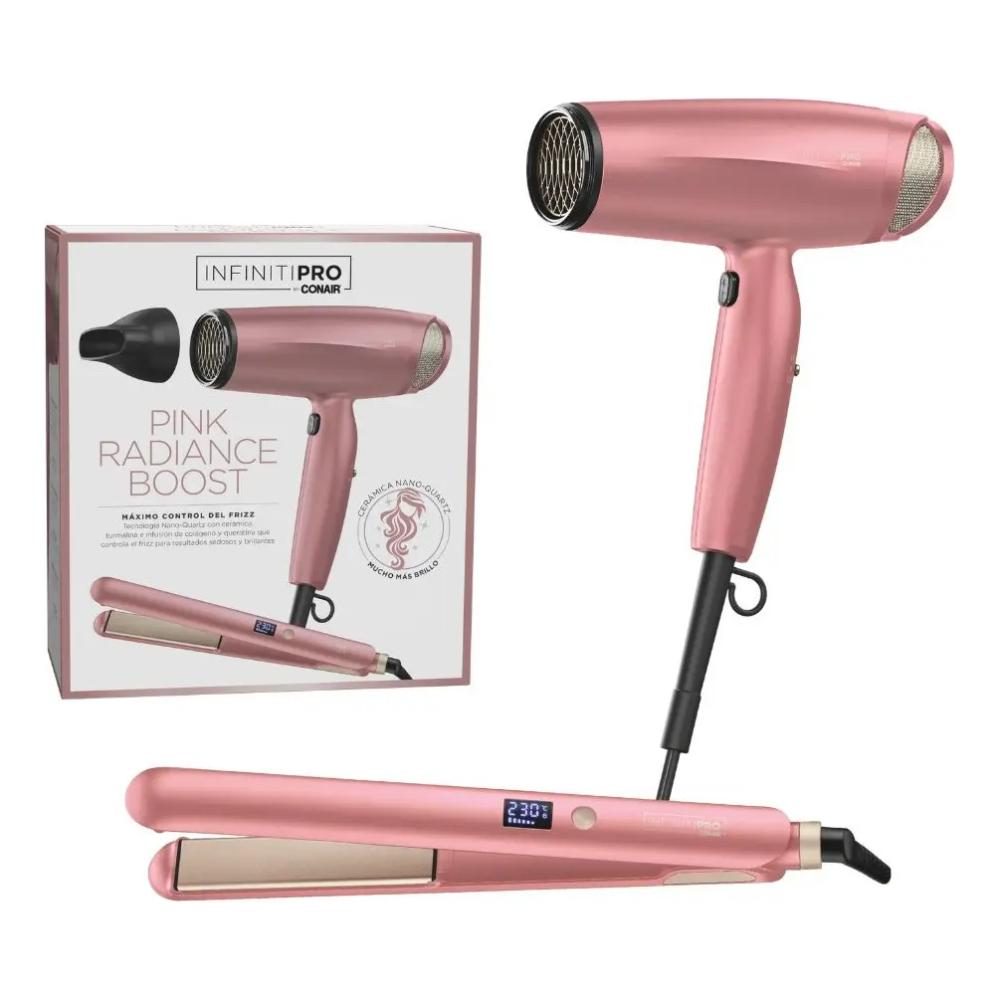 Combo Secadora y Plancha Alisadora Pink CB410CS952RES By Conair®
