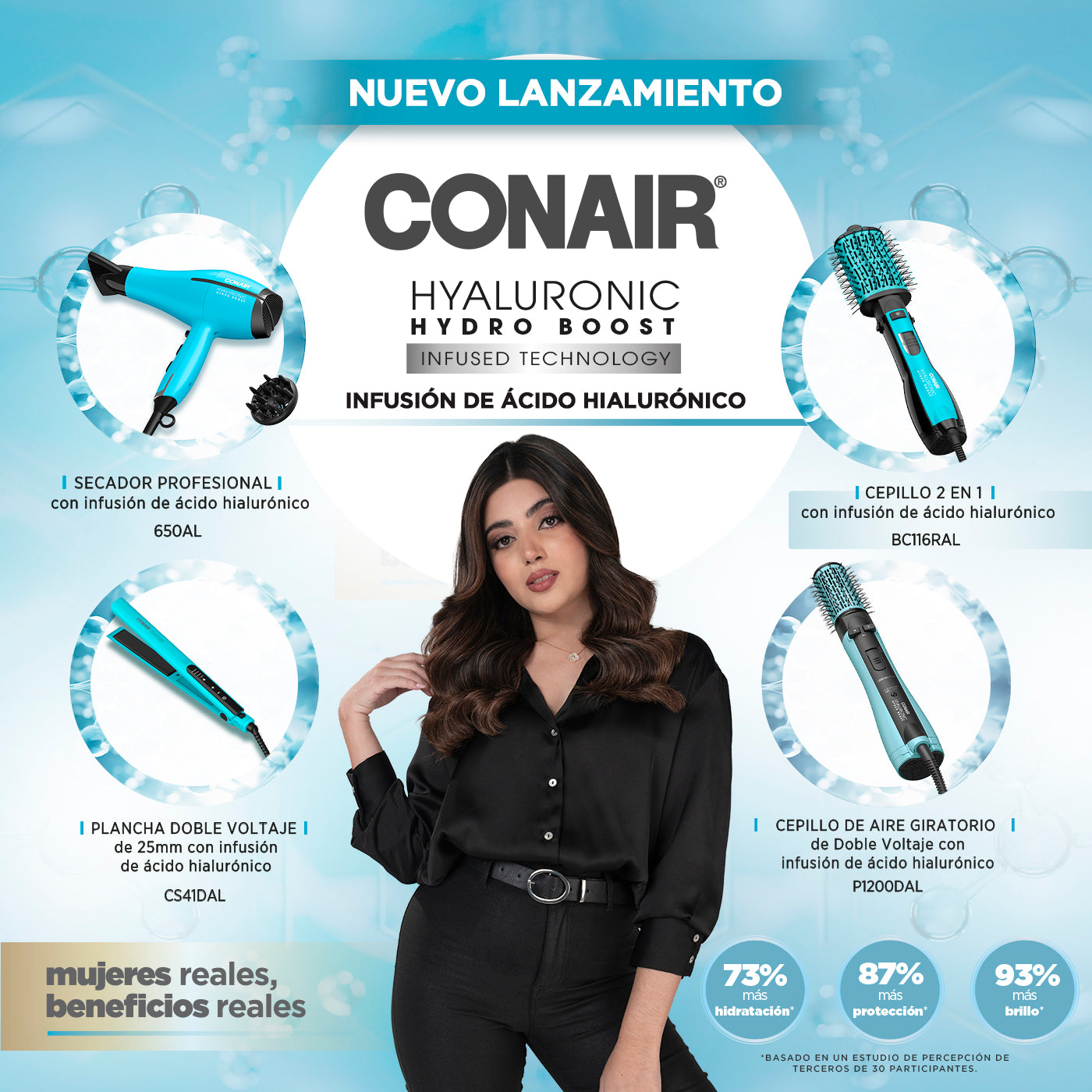 Plancha Doble Voltaje de 25mm con infusión hialurónica CS41DAL BY CONAIR®_010