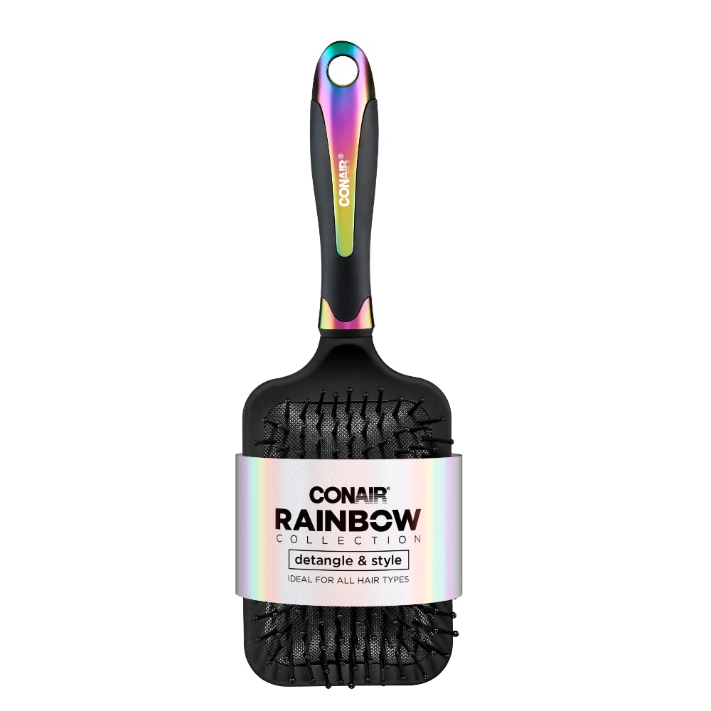 Cepillo Plano Cuadrado Rainbow Conair 86717