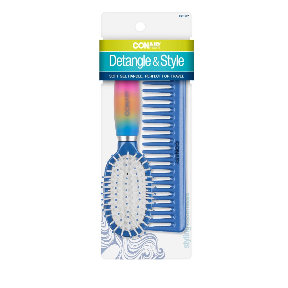 Set X2 Cepillo Almohadilla Mediano + Peine Arco Conair 95157Z