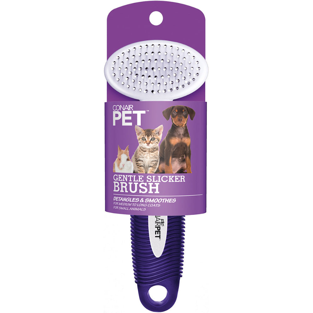 Cepillo para mascotas con cerdas suaves y mango ergonómico CPSSS10 by ConairPet®_002