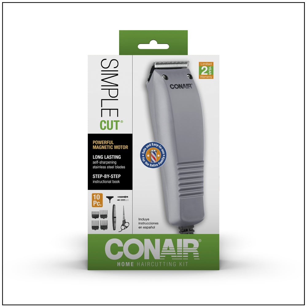 Juego Básico de Peluquería Simple Cut®, 10 Piezas Conair HC90RGBCO_005