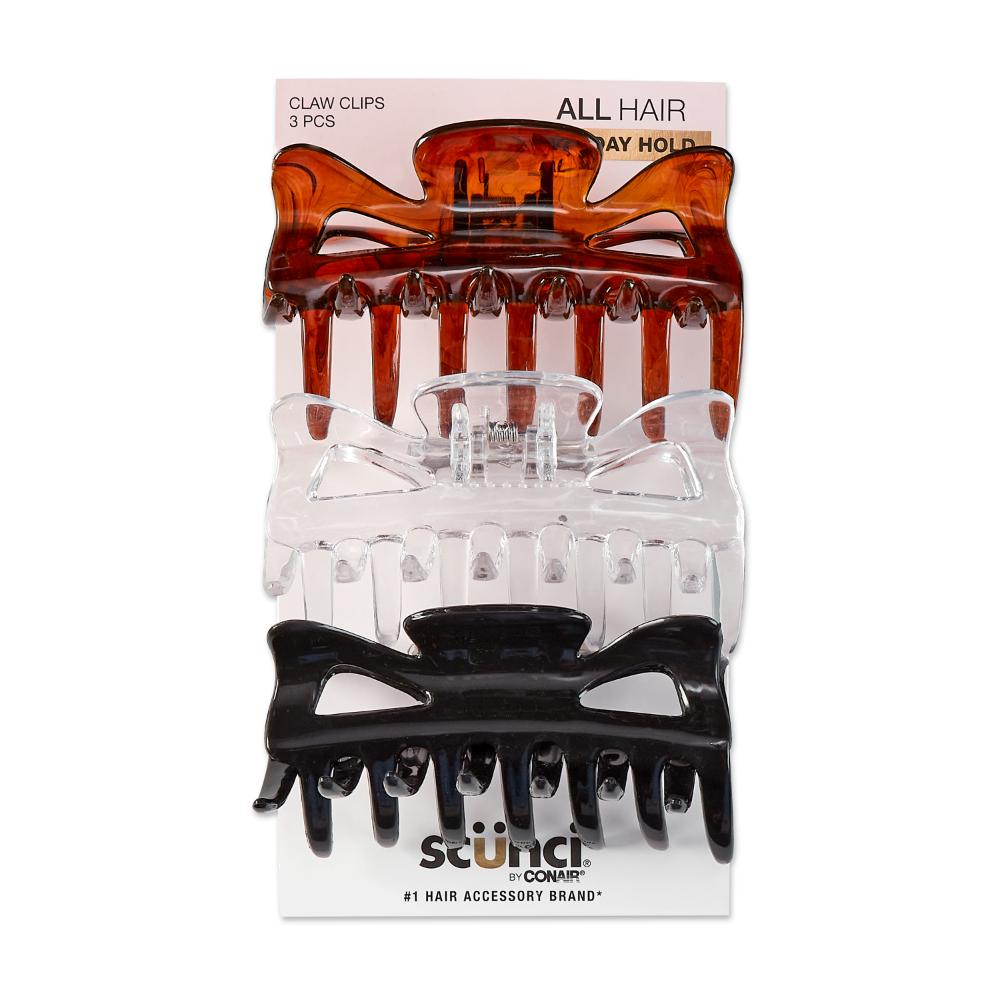Pinzas Caimán X 3 de 9 cm Scunci by Conair®