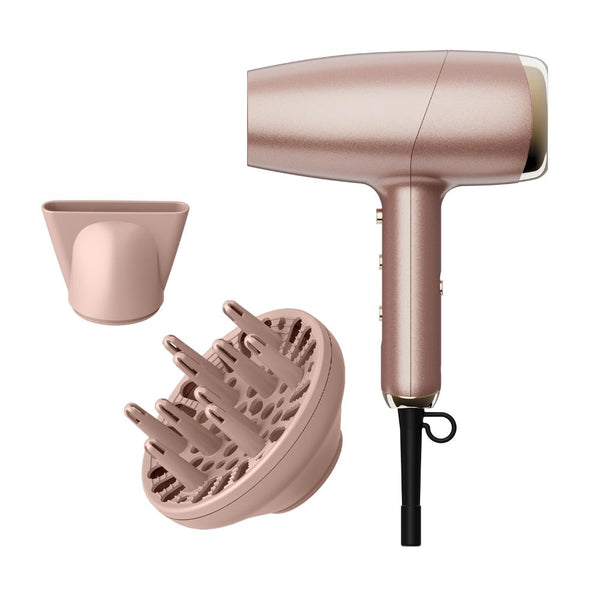 Secadora InfinitiPro Frizz Free Flex con Control de Iones Color Rose Gold 756L by Conair®