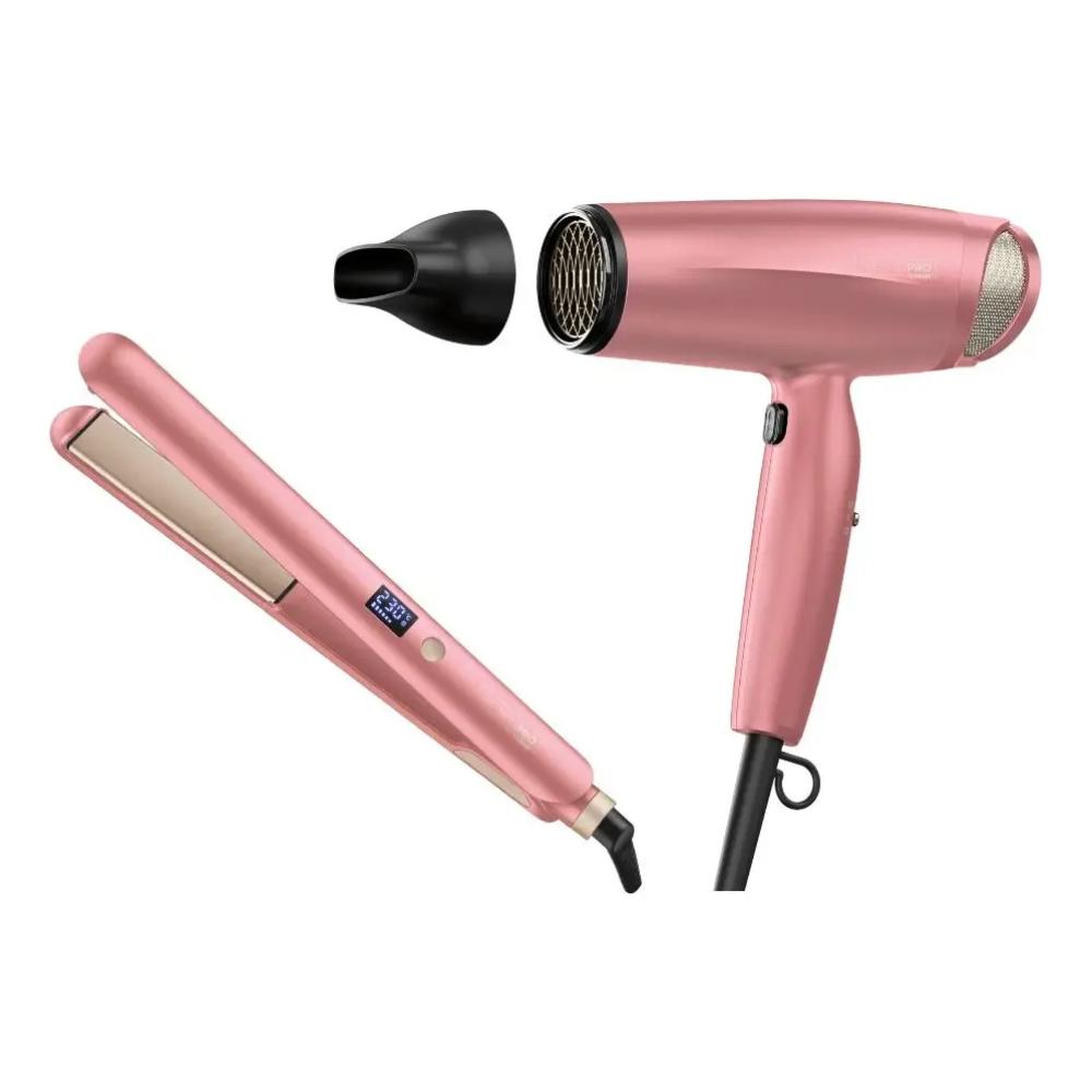 Combo Secadora y Plancha Alisadora Pink CB410CS952RES By Conair®