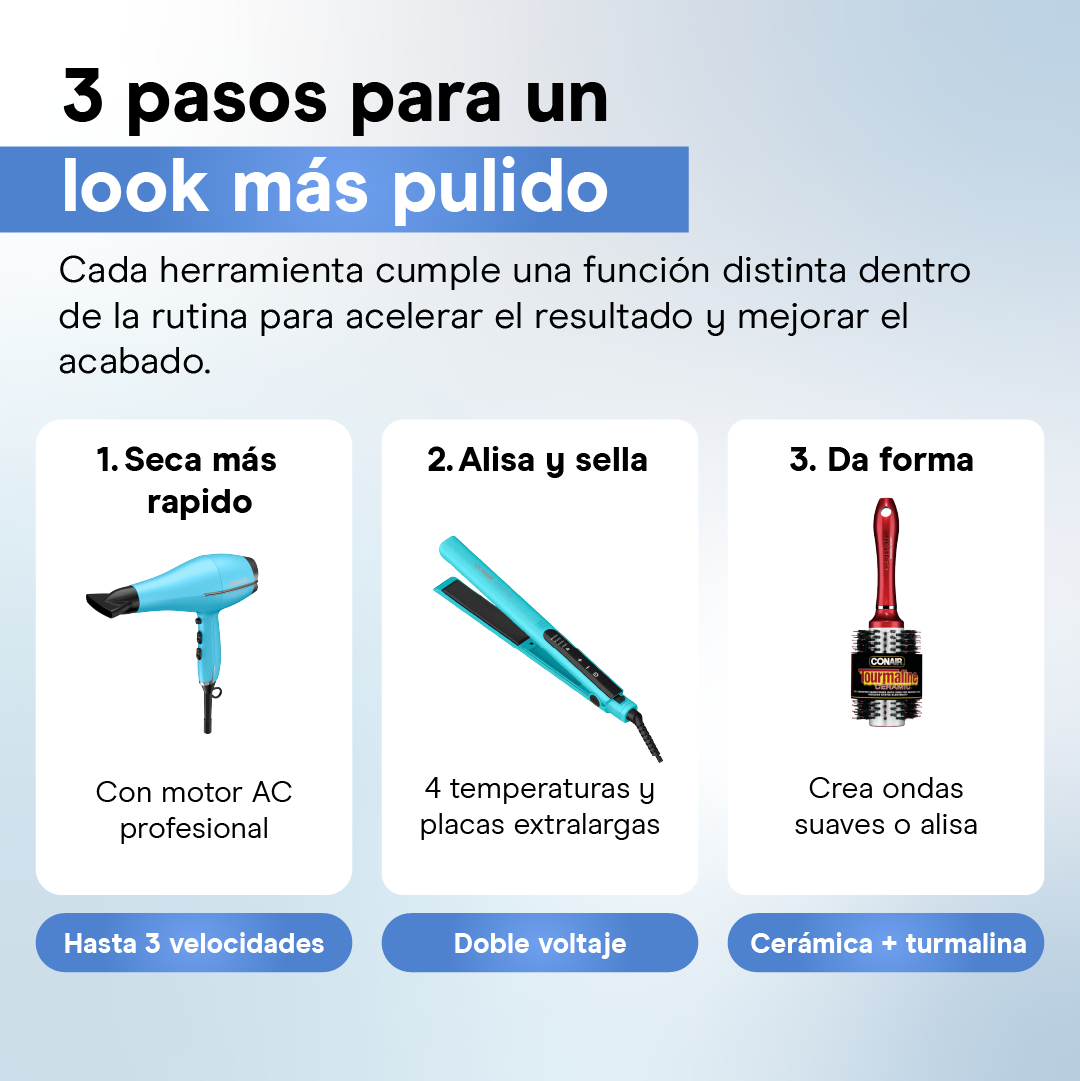 Combo Cuidado del Cabello 3 en 1 by Conair®
