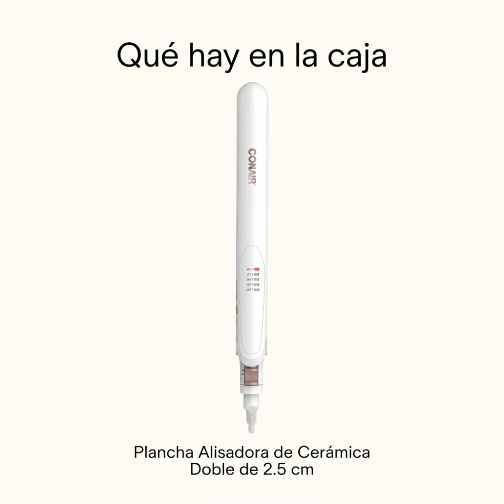 Plancha con doble Cerámica 25 mm CS221L by Conair™