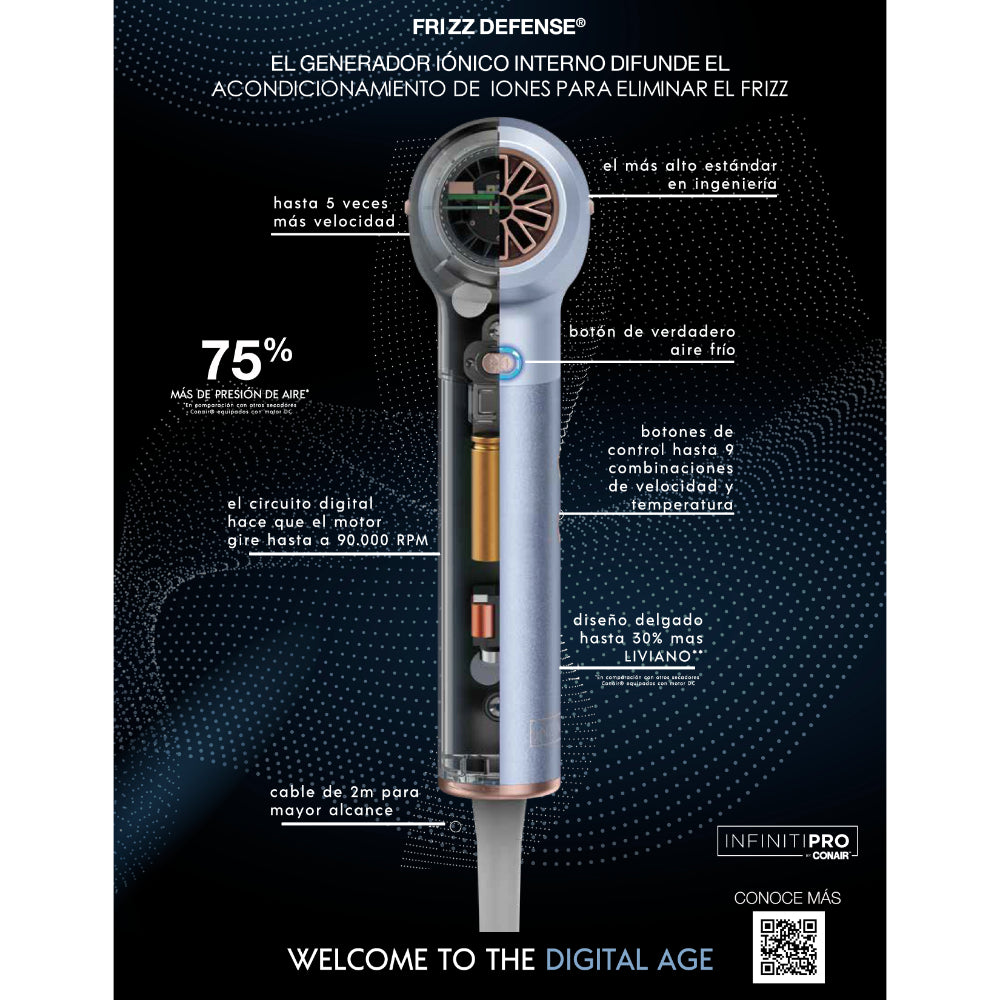 Secador Profesional DigitalAIRE 999 De InfinitiPro By Conair®