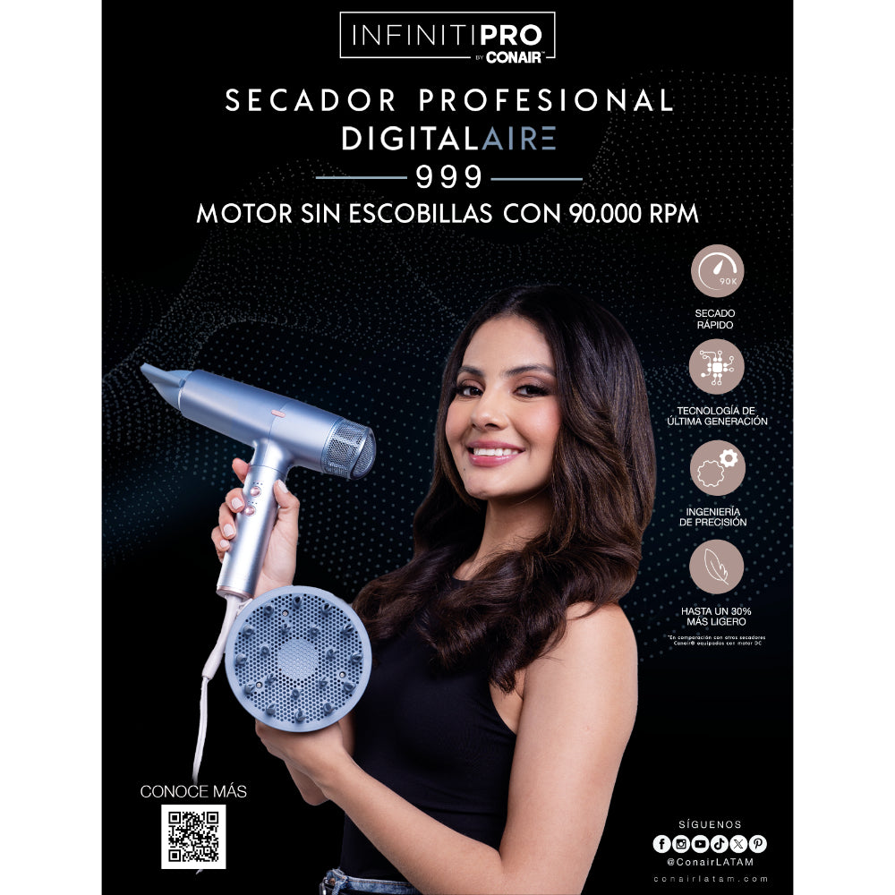 Secador Profesional DigitalAIRE 999 De InfinitiPro By Conair®