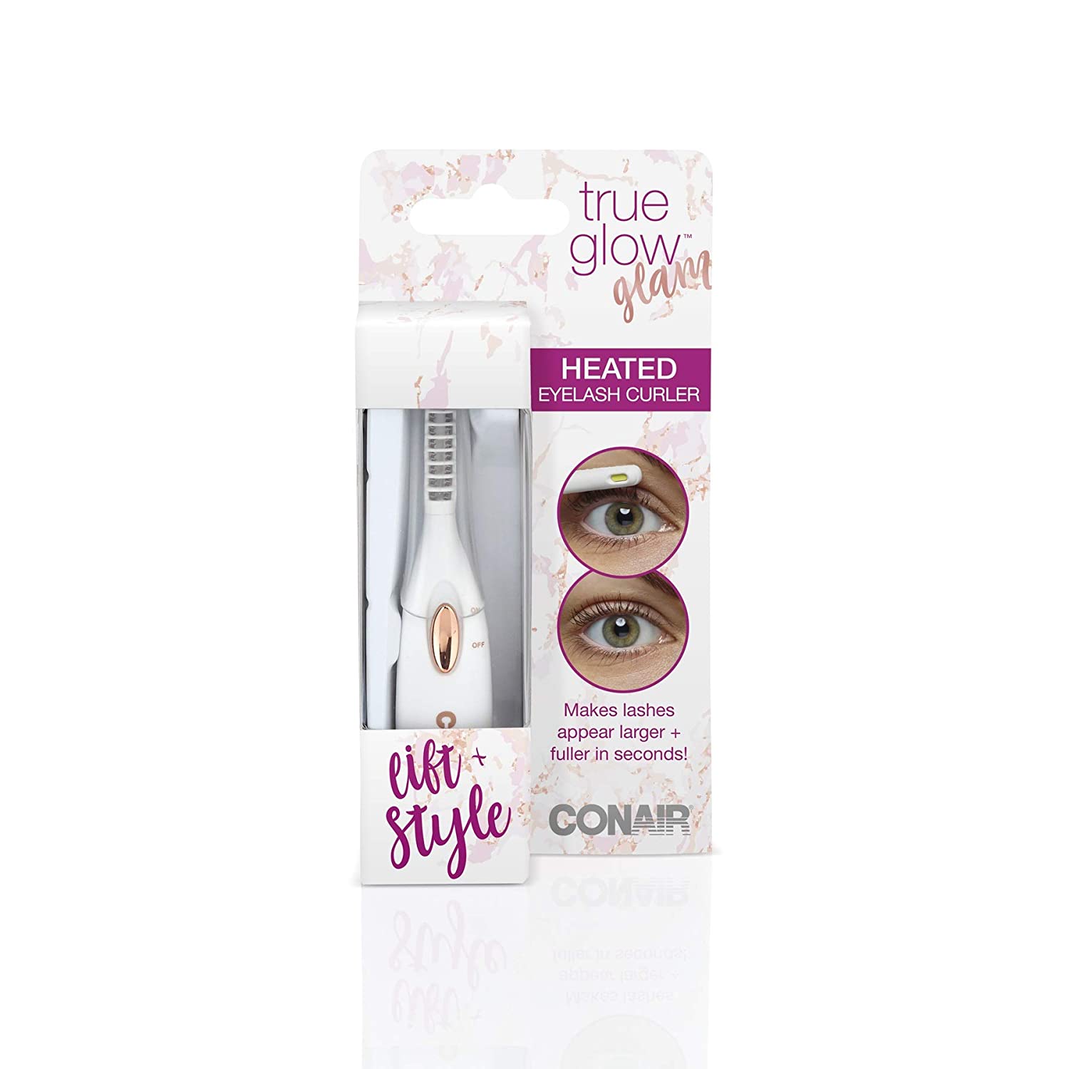 Rizador para pestañas con calor HEC3 True Glow Glam by Conair®_004