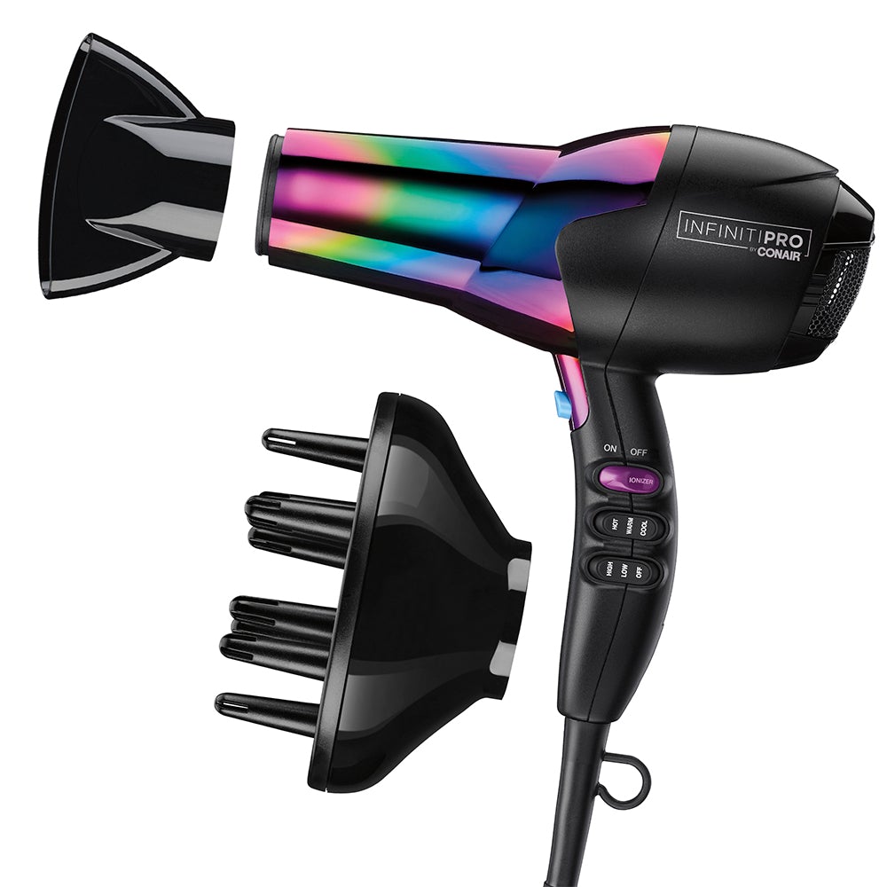 Secador Ion Choice de 1875 W con Titanio Arco Iris Negro Conair 490/490R