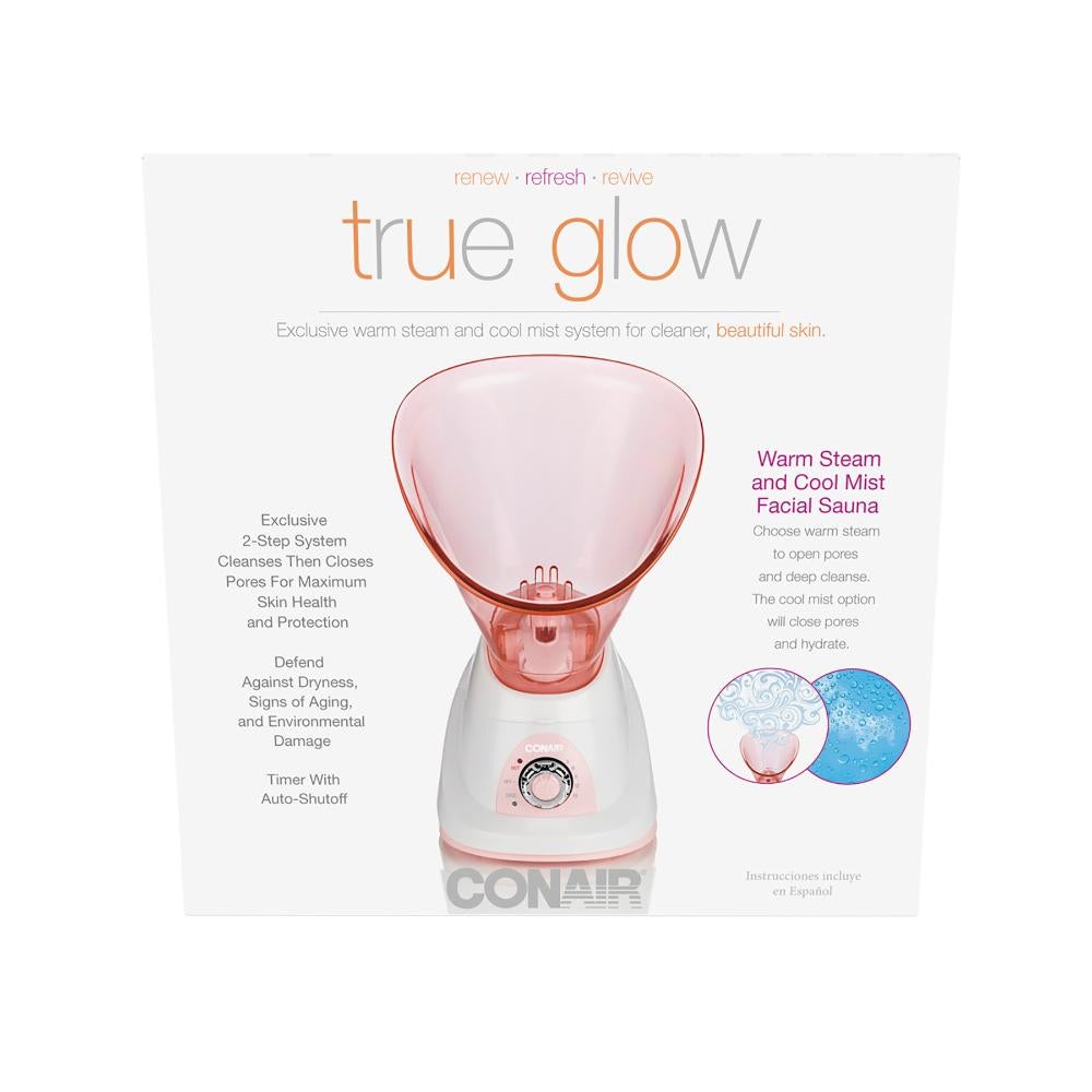 True Glow® Sauna Facial Con Vapor Tibio/Rocío Fresco Conair 3704CR