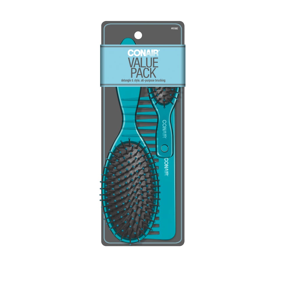 Set X3 Cepillo, Mini Cepillo Y Peine Conair 95100Z