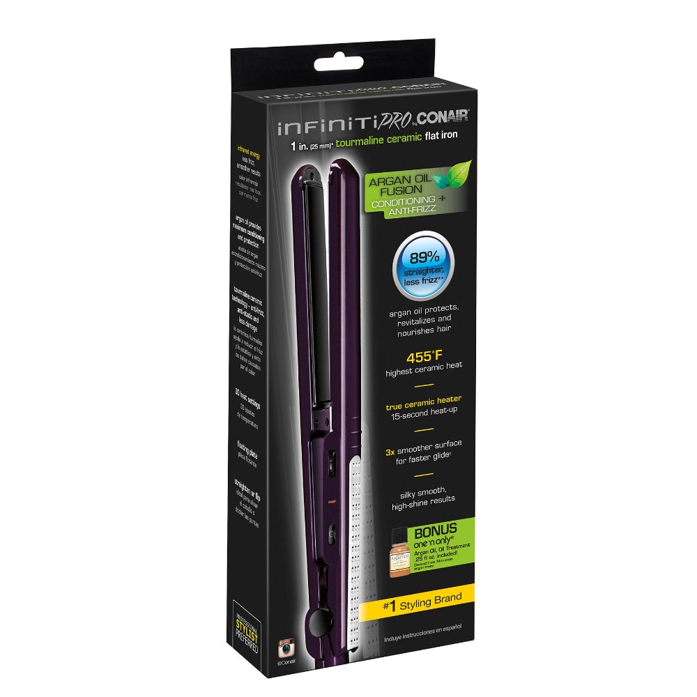 Infinitipro By Conair® Plancha Alisadora De Cerámica/Turmalina De 1" Púrpura Conair CS710R -2