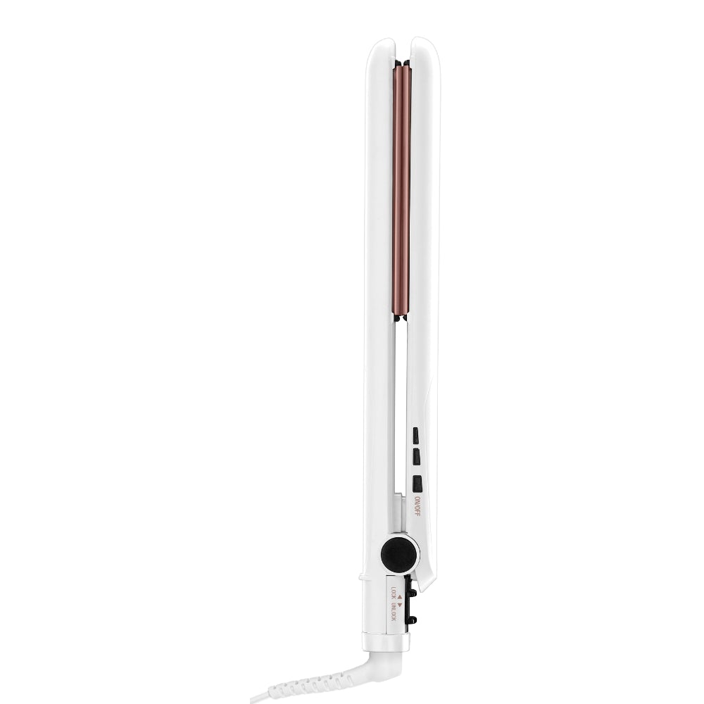 Plancha Alisadora de 38 mm Doble Cerámica Blanca Conair CS222NAL